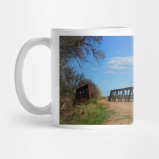 Kansas Country Bridge with Blue sky Mug